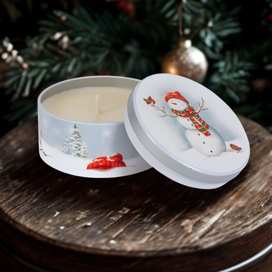 Christmas Tin Candle