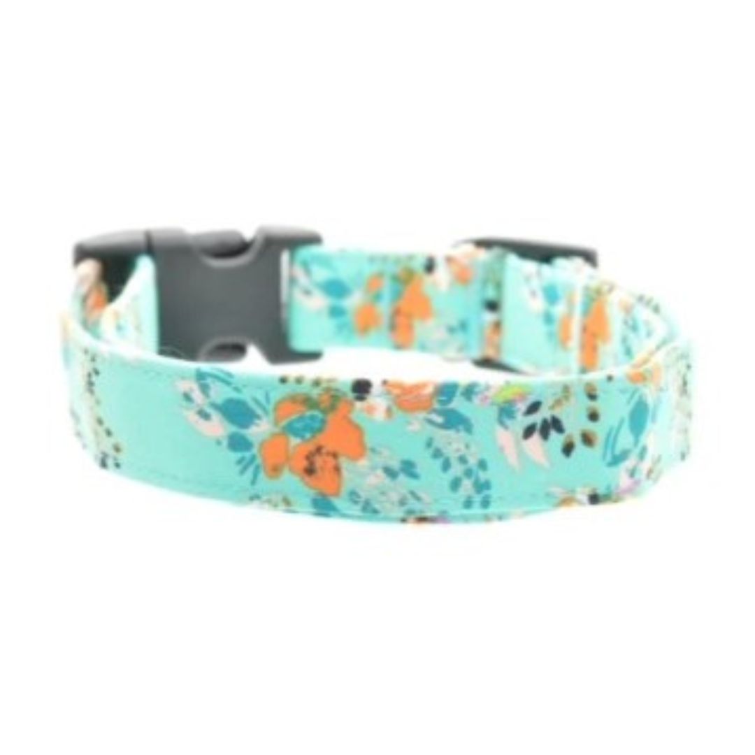 Teal Floral Collar