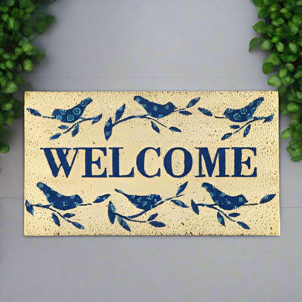 Welcome Birds Coir Mat
