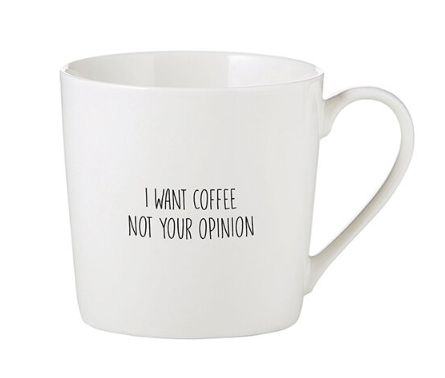 White Cafe Mug