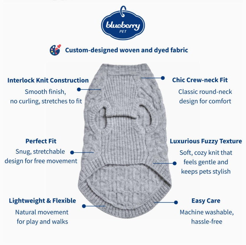 Pink Fuzzy Yarn Pet Sweater