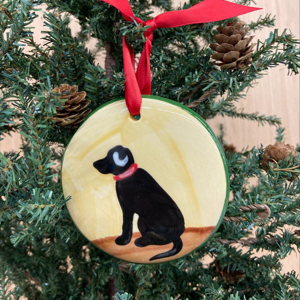 Nola Watkins Hand-Painted Ceramic Ornament - Pet Collection