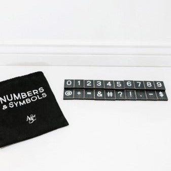 Black Wood Tiles - Symbols