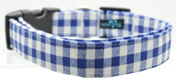 Blue Gingham Collar