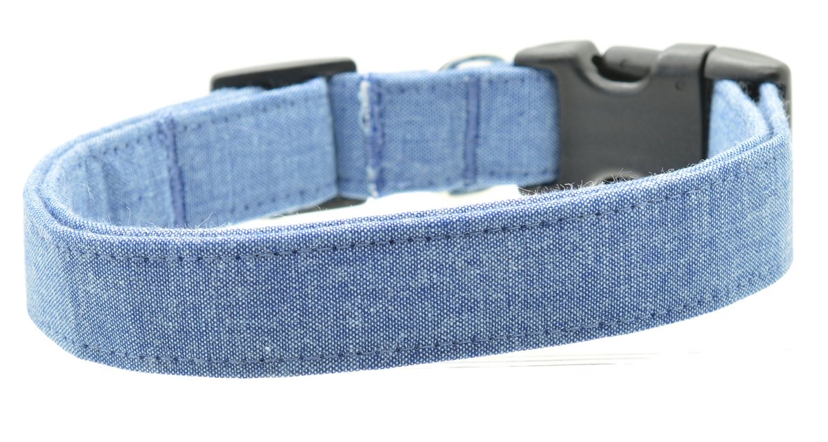 Chambray Dog Collar