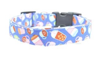 Coffee Cups Dog Collar