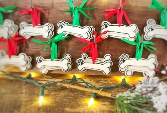 Nola Watkins Personalizable Dog Bone Ornament