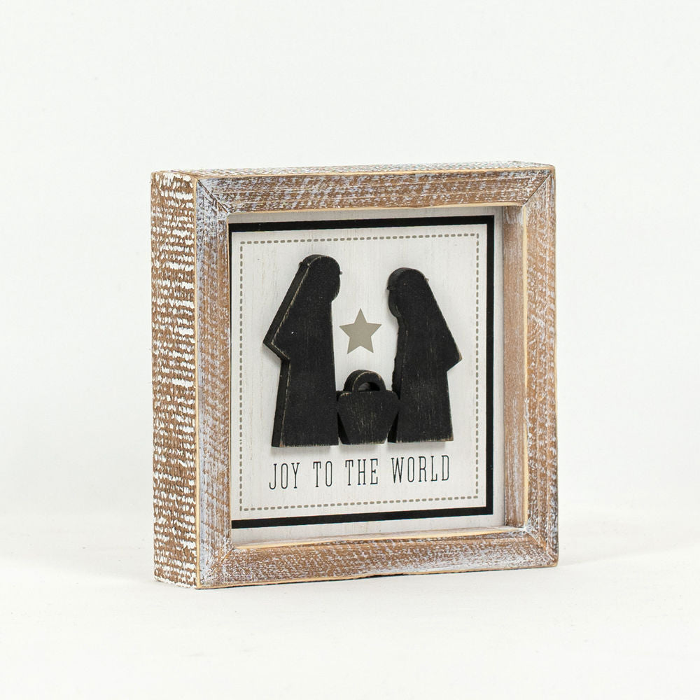 Double Sided Christmas and Year Round Sign - Joy/Soul