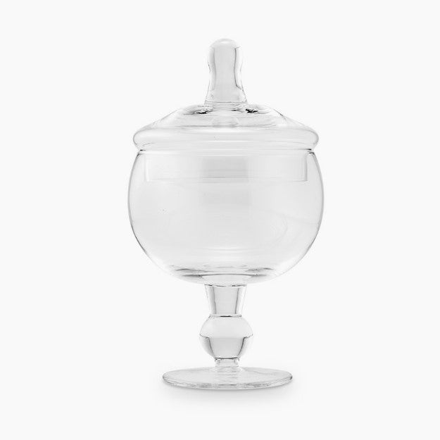 Small Footed Globe with Lid - For Local Pick Up ONLY