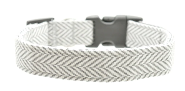 Gray Herringbone Collar