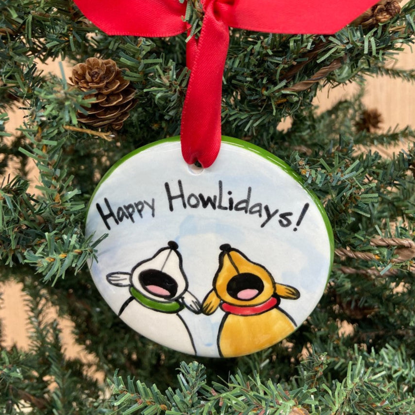 Nola Watkins Hand-Painted Ceramic Ornament - Pet Collection