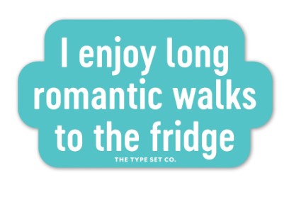Vinyl Stickers by The Type Set Co