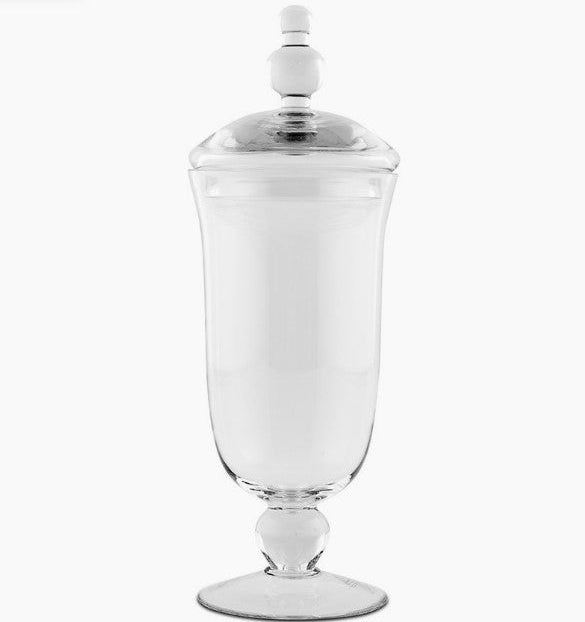 Large Footed Vase Apothecary Candy Jar With Lid - Local Pick Up ONLY