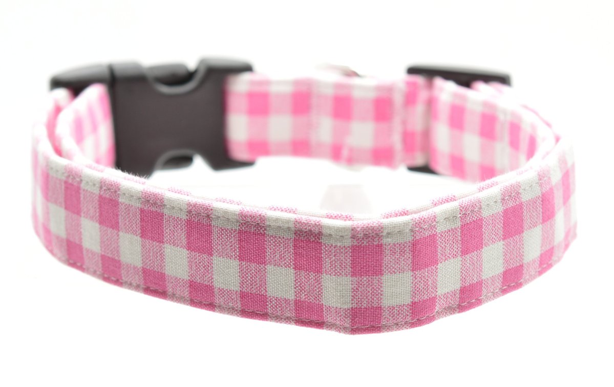 Pink Gingham Collar