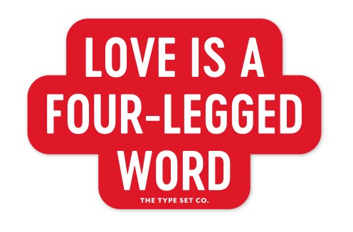 Vinyl Stickers by The Type Set Co - Pet Collection