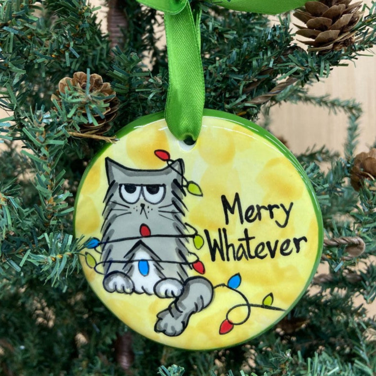 Nola Watkins Hand-Painted Ceramic Ornament - Pet Collection