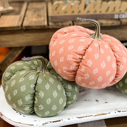 Printed Fabric Pumpkin