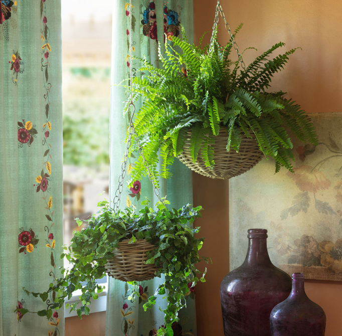 Rattan Hanging Planter