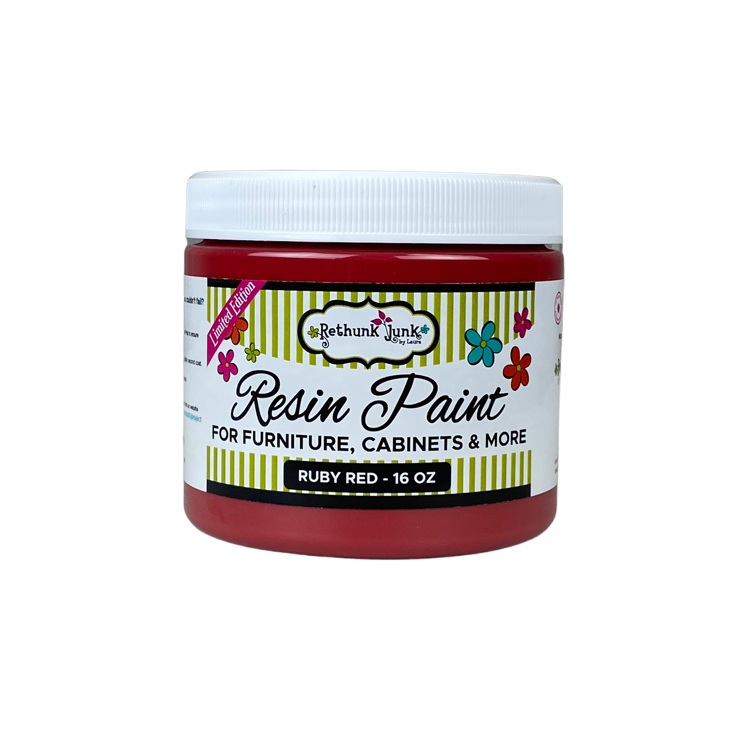 Rethunk Junk Resin Paint in Ruby Red