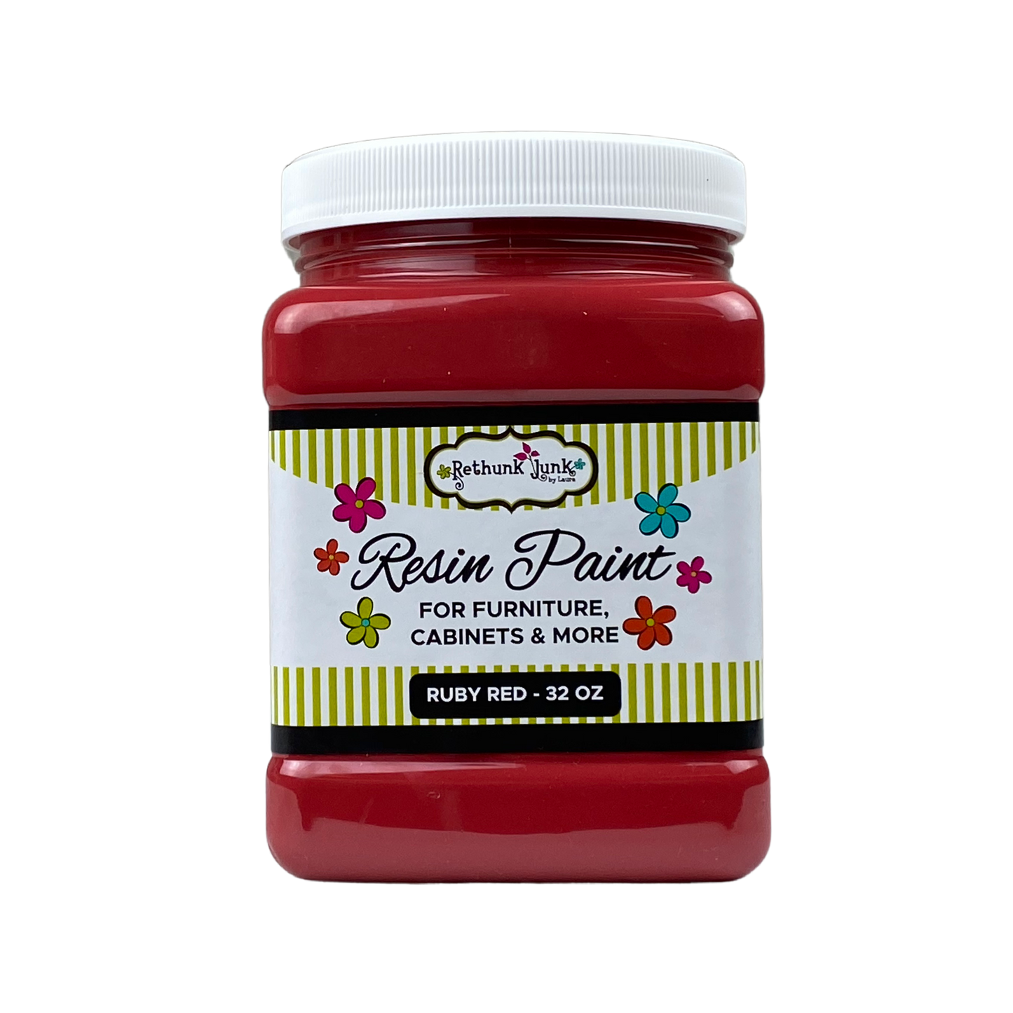 Rethunk Junk Resin Paint in Ruby Red