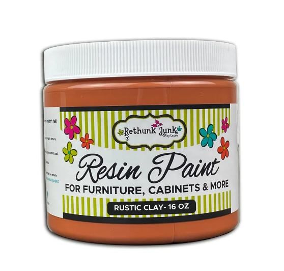 Rethunk Junk Resin Paint in Rustic Clay High Cotton Decor