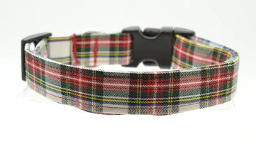 White Tartan Collar
