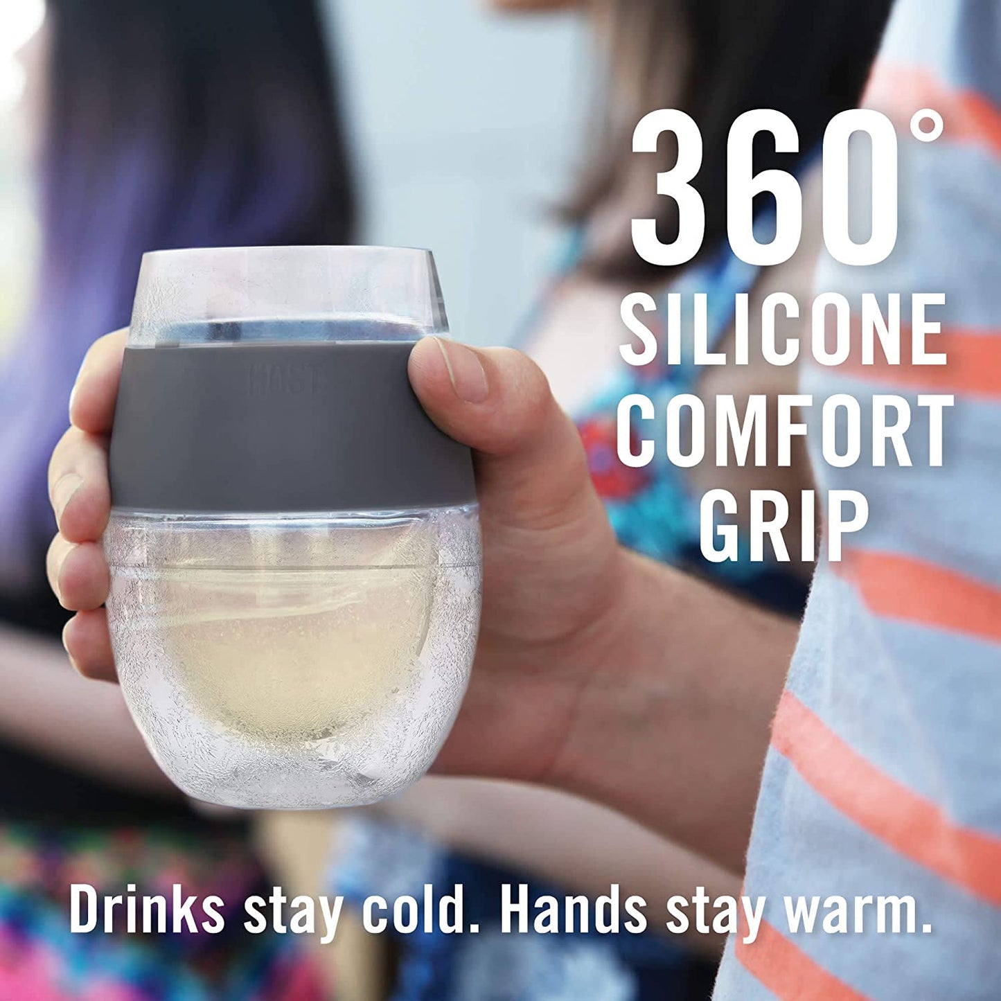 Wine Freeze™ Cooling Cups - Translucent Colors