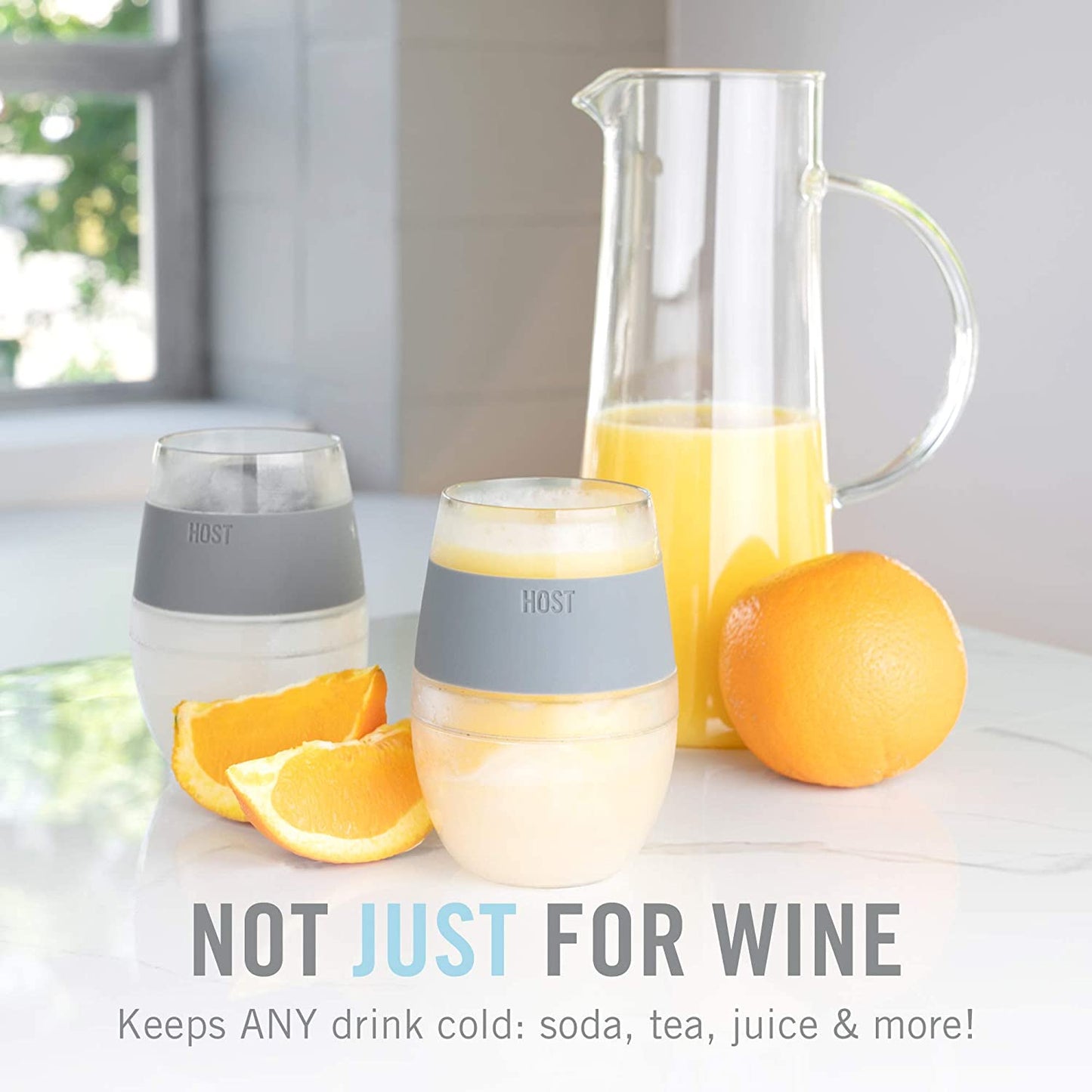 Wine Freeze™ Cooling Cups - Translucent Colors