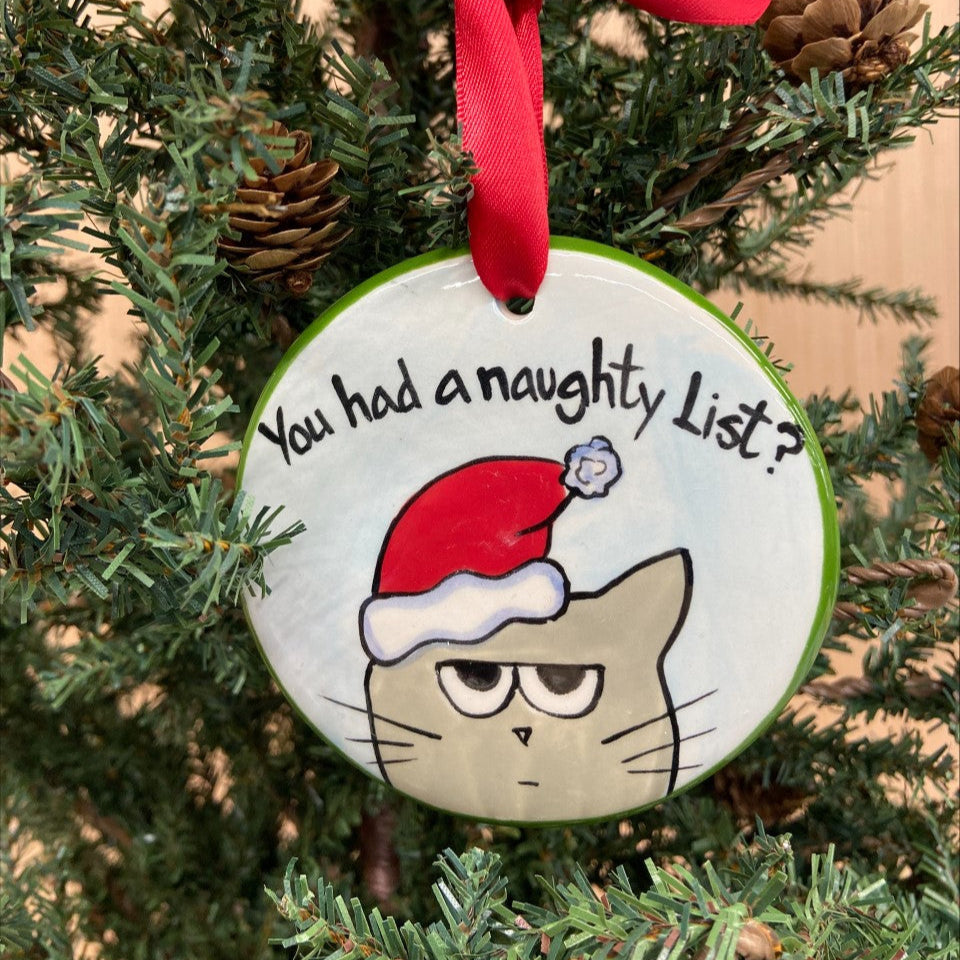 Nola Watkins Hand-Painted Ceramic Ornament - Pet Collection
