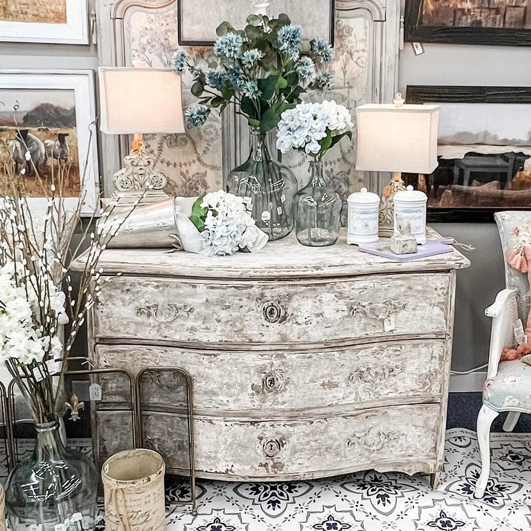 Antique Parisian Bow Front Dresser - Local Pick Up ONLY