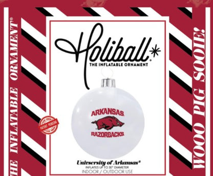 Holiball The Inflatable Ornament® 30 Inch - Arkansas Razorbacks