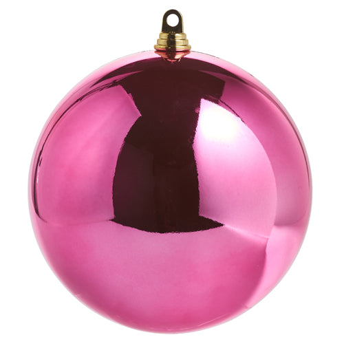 Shiny Fuchsia Ball Ornament