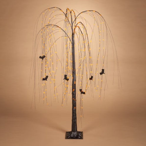 Electric Black Willow Tree with Bats - LOCAL PICKUP ONLY