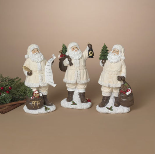 Santa in Cream Suit Figures
