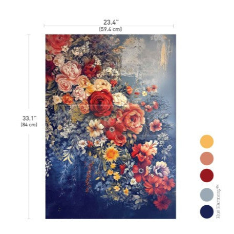 Decoupage Fiber Paper - A Colorful Bunch