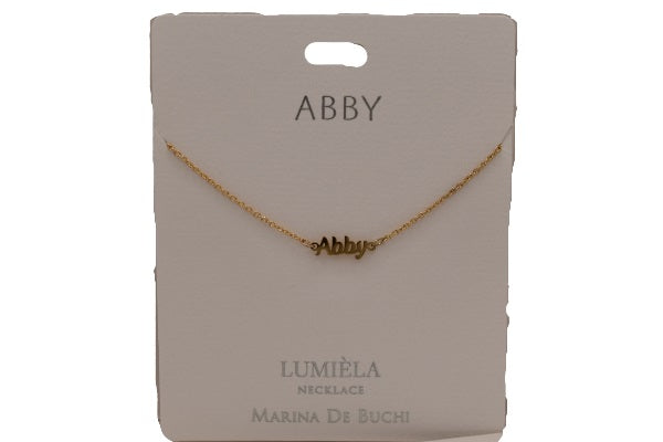 Mulberry Studios Personalized Name Necklaces - A through L