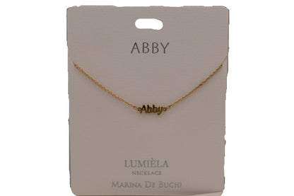 Mulberry Studios Personalized Name Necklaces - A through L
