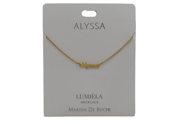 Mulberry Studios Personalized Name Necklaces - A through L