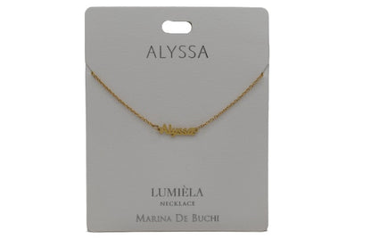 Mulberry Studios Personalized Name Necklaces - A through L
