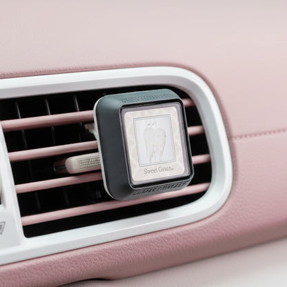Sweet Grace Auto Vent Clip shown snapped onto a car vent.