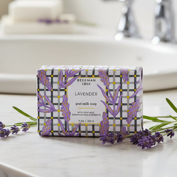 Beeckman 1802 lavender goat milk soap bar 