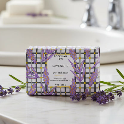 Beeckman 1802 lavender goat milk soap bar 