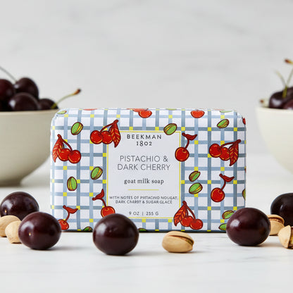 Beekman 1802 Pistachio & Dark Cherry soap soap