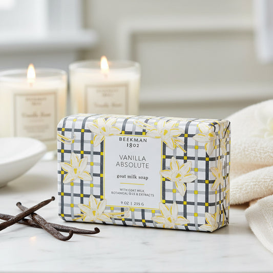 Bar of soap with decorative packaging