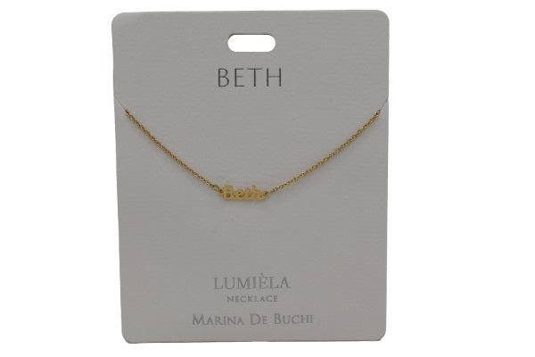 Mulberry Studios Personalized Name Necklaces - A through L