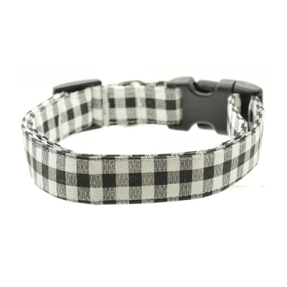 Black Gingham Collar