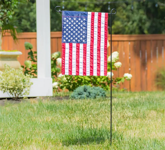 Black Metal Garden Flag Stand - For Local Pick Up ONLY