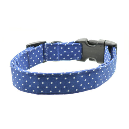 Blue Pin Dot Collar