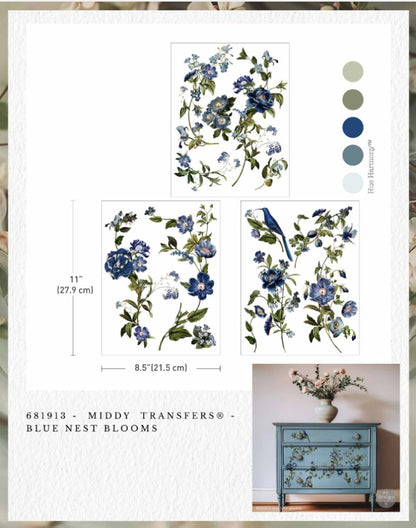 Middy Transfers - Blue Nest Blooms