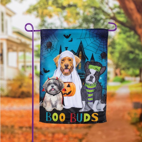 Evergreen Garden Flag - Fall & Halloween